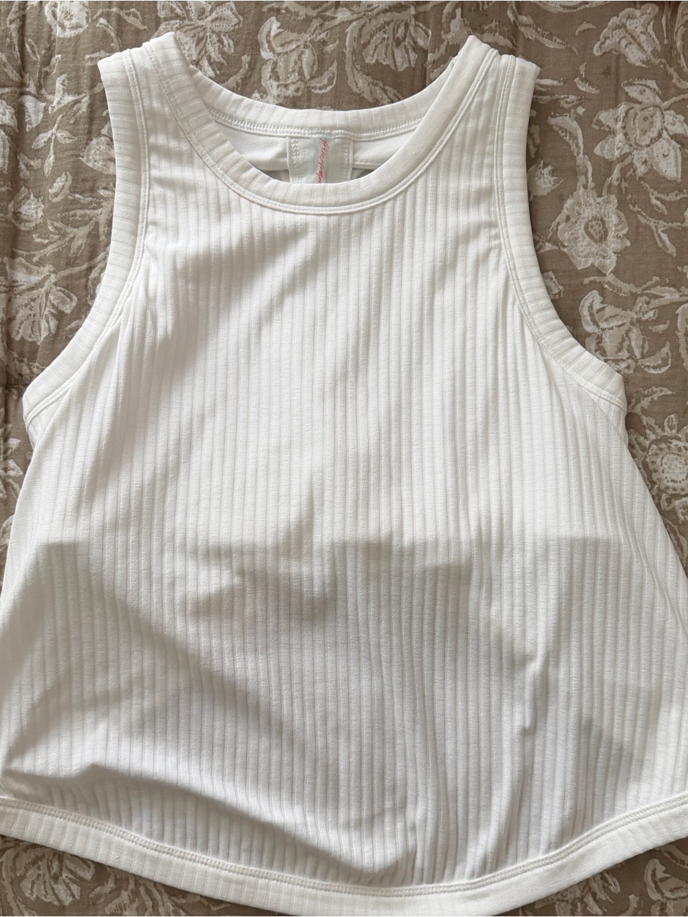 Free People ComeBack Tank - Ribbed White Tank Top - Women Sz Sm